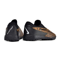 Nike React Phantom GX Pro TF Black White Tan Low-top Footballboots For Men 