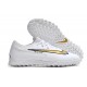 Nike React Phantom GX Pro TF White Black Gold Low-top Footballboots For Men