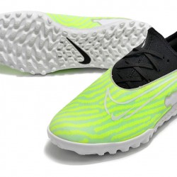 Nike React Phantom GX Pro TF White Green Black Low-top Footballboots For Men 