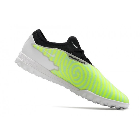 Nike React Phantom GX Pro TF White Green Black Low-top Footballboots For Men