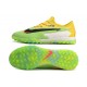 Nike React Phantom GX Pro TF Yellow Green Red Low-top Footballboots For Men