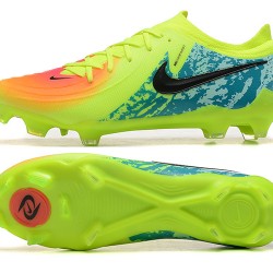 Nike Phantom Luna Elite FG Low Yellow Black Blue Soccer Cleats For Men 