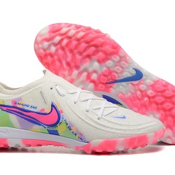Nike Phantom Luna Elite TF Low Pink White Blue Soccer Cleats For Men 