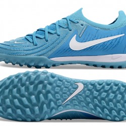 Nike Phantom Luna Elite TF Low Soccer Cleats Ltblue White For Men And Women 