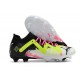 Puma Future Ultimate FG Low-Top Black Yellow White For Women And Men Soccer Cleats