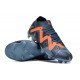 Puma Future Ultimate FG Low-Top Dark Blue Orange For Women And Men Soccer Cleats 