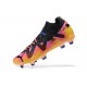 Puma Future Ultimate FG Low-Top Gold Black Pink For Men Soccer Cleats 