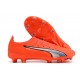 Puma Future Ultimate FG Low-Top Red Grey For Men Soccer Cleats 