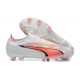 Puma Future Ultimate FG Low-Top White Pink For Men Soccer Cleats