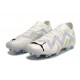 Puma Future Ultimate FG Low-Top White Pink For Men Soccer Cleats