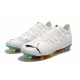 Puma Future Z 1.3 FG Low-Top White Black And Orange For Men Soccer Cleats