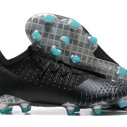 Puma Future Z 1.3 Instinct FG Low-Top Black Sliver Blue For Men Soccer Cleats