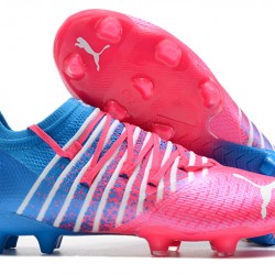 Puma Future Z 1.3 Instinct FG Low-Top Pink Blue For Women And Men Soccer Cleats