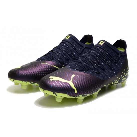 Puma Future Z 1.3 Instinct FG Low-Top Pink Blue For Women And Men Soccer Cleats