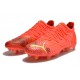 Puma Future Z 1.3 Instinct FG Low-Top Red Gold For Men Soccer Cleats