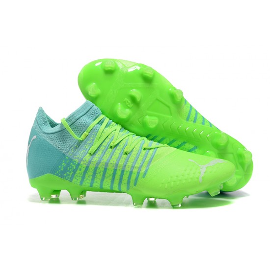 Puma Future Z 1.3 Instinct FG Low-Top Turqoise Green For Men Soccer Cleats