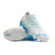 Puma Future Z 1.3 Instinct FG Low-Top White Blue For Men Soccer Cleats