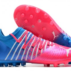 Puma Future Z 1.3 Instinct MG Low-Top Pink Blue For Women And Men Soccer Cleats