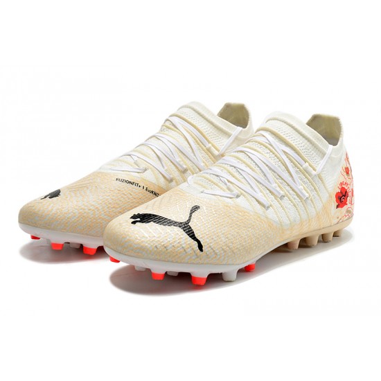 Puma Future Z 1.3 Instinct MG Low-Top Red Gold For Women And Men Soccer Cleats