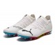 Puma Future Z 1.3 Instinct MG Low-Top White Blue Yellow For Men Soccer Cleats