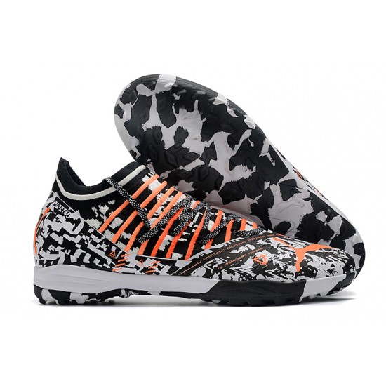 Puma Future Z 1.3 Instinct TF Low-Top Orange Black White For Men Soccer Cleats