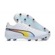 Puma King Ultimate Icon MG Low-Top White Multi For Men Soccer Cleats 