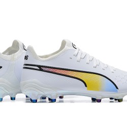 Puma King Ultimate Icon MG Low-Top White Multi For Men Soccer Cleats 