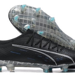 Puma Ultra Ultimate FG Low-Top Black Blue For Men Soccer Cleats 