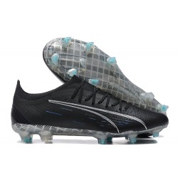 Puma Ultra Ultimate FG Low-Top Black Blue For Men Soccer Cleats 
