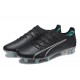 Puma Ultra Ultimate FG Low-Top Black Blue For Men Soccer Cleats