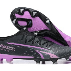 Puma Ultra Ultimate FG Low-Top Black Purple For Men Soccer Cleats 