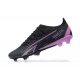 Puma Ultra Ultimate FG Low-Top Black Purple For Men Soccer Cleats 