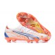 Puma Ultra Ultimate FG Low-Top Blue White Orange For Men Soccer Cleats 