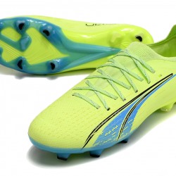 Puma Ultra Ultimate FG Low-Top Green Turqoise For Men Soccer Cleats 