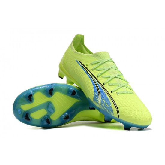 Puma Ultra Ultimate FG Low-Top Green Turqoise For Men Soccer Cleats 