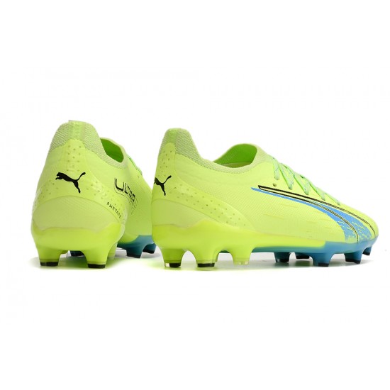 Puma Ultra Ultimate FG Low-Top Green Turqoise For Men Soccer Cleats 