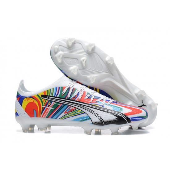 Puma Ultra Ultimate FG Low-Top Multi White For Men Soccer Cleats