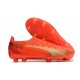 Puma Ultra Ultimate FG Low-Top Red Gold For Men Soccer Cleats