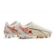 Puma Ultra Ultimate FG Low-Top White Beige Red For Men Soccer Cleats