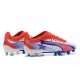 Puma Ultra Ultimate FG Low-Top White Blue Red For Men Soccer Cleats 