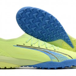 Puma Ultra Ultimate TF Low-Top Blue Green For Men Soccer Cleats 