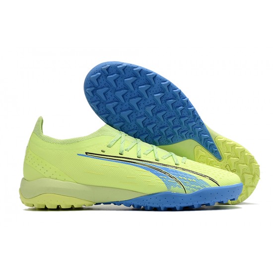 Puma Ultra Ultimate TF Low-Top Blue Green For Men Soccer Cleats