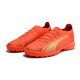 Puma Ultra Ultimate TF Low-Top Red Gold For Men Soccer Cleats