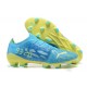 Puma ultra 1.4 FG Low-Top Blue Yellow And Green For Men Soccer Cleats