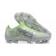 Puma ultra 1.4 FG Low-Top Sliver And Green For Men Soccer Cleats