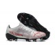 Puma ultra 1.4 FG Low-Top White Black And Red For Men Soccer Cleats