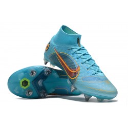 Nike Mercurial Superfly 14 Elite SG PRO Anti Clog Blue Mens High Soccer Cleats