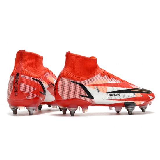 Salable Goods Nike Mercurial Vapor 14 Elite SG PRO Anti Clog Black Red Mens High Soccer Cleats Shop