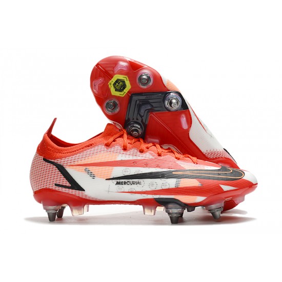 Where To Get Nike Mercurial Vapor 14 Elite SG PRO Anti Clog Black Red Mens Low Soccer Cleats On Sale
