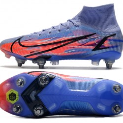 Nike Mercurial Vapor 14 Elite SG PRO Anti Clog Blue Black Pink High Soccer Cleats